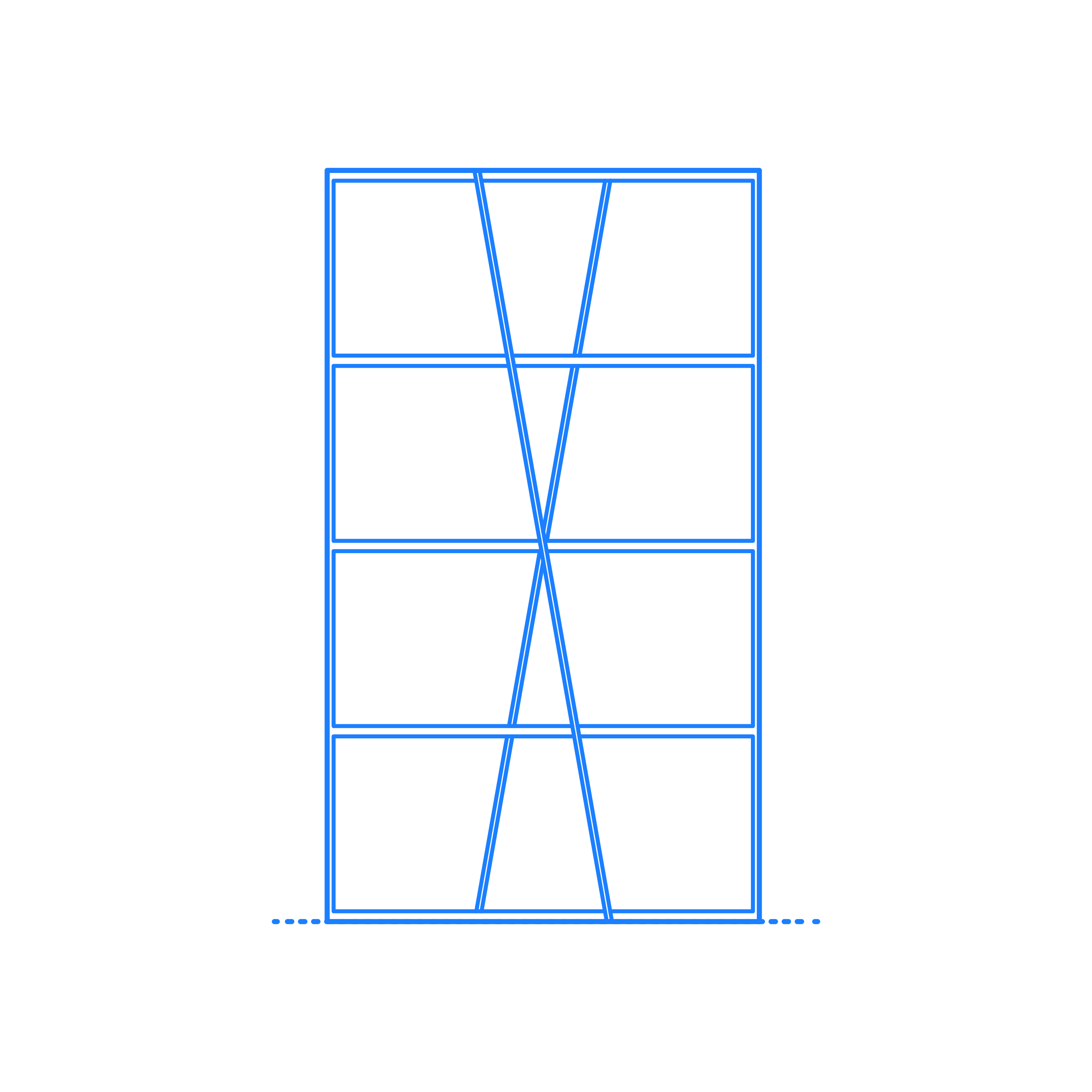 Furniture Bookcases Needwant Shelving Narrow Sketch Drawing Svg Free Vectors